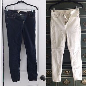 *CLOSET CLEAN OUT!* J. Crew White /Denim Jeans 6